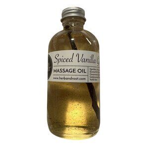Herb & Root Massage Oil Spiced Vanilla Glaze 4oz Almond Oil and Coconut Oil